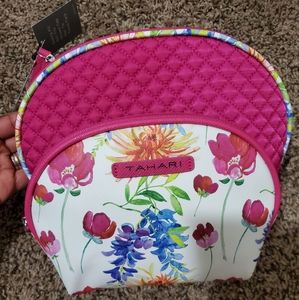 Tahari 2pc Quilted Dome Set Makeup Bags